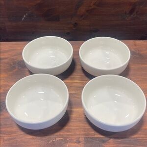 Denmark Tools For Cooks microwave Safe Porcelain Round Soup Salad Bowls Set 4
